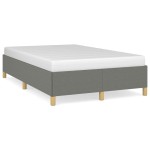 vidaXL Cadru de pat fără saltea gri închis 120x190 cm țesătură