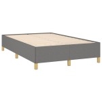 vidaXL Cadru de pat fără saltea gri închis 120x190 cm țesătură