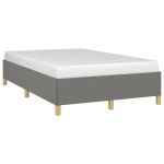 vidaXL Cadru de pat fără saltea gri închis 120x190 cm țesătură