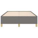 vidaXL Cadru de pat fără saltea gri închis 120x190 cm țesătură