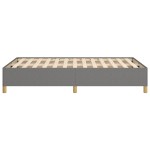 vidaXL Cadru de pat fără saltea gri închis 120x190 cm țesătură