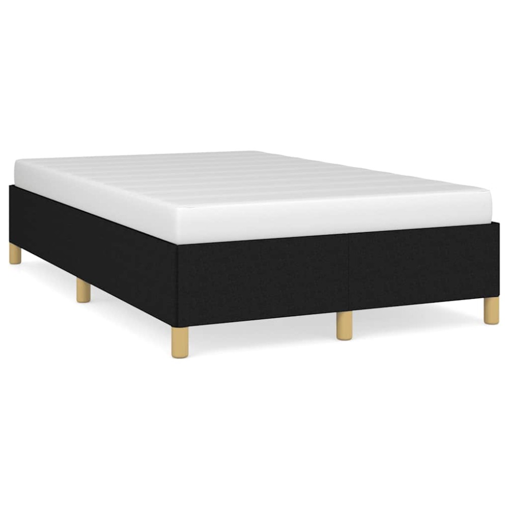 vidaXL Cadru de pat fără saltea Negru 120x190 cm țesătură