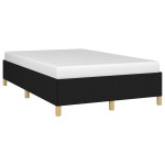 vidaXL Cadru de pat fără saltea Negru 120x190 cm țesătură