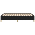 vidaXL Cadru de pat fără saltea Negru 120x190 cm țesătură