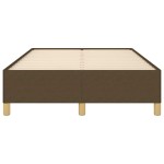 vidaXL Cadru de pat fără saltea țesătură maro 120x190 cm țesătură