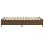 vidaXL Cadru de pat fără saltea țesătură maro 120x190 cm țesătură