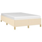 vidaXL Cadru de pat fără saltea cremă 120x190 cm țesătură