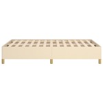 vidaXL Cadru de pat fără saltea cremă 120x190 cm țesătură