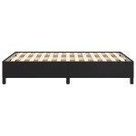 vidaXL Cadru de pat fără saltea Negru piele artificială vidaXL Cadru de pat fără saltea Negru piele artificială