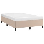 vidaXL Cadru de pat fără saltea cappuccino 120x190cm piele artificială