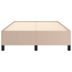 vidaXL Cadru de pat fără saltea cappuccino 120x190cm piele artificială