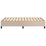 vidaXL Cadru de pat fără saltea cappuccino 120x190cm piele artificială