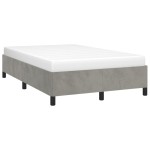 vidaXL Cadru de de pat fără saltea Gri deschis 120x190 cm catifea