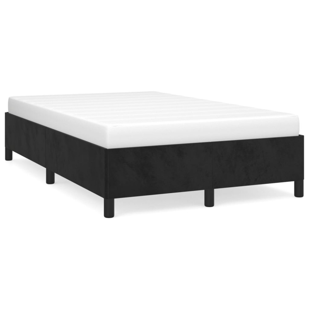 vidaXL Cadru de pat fără saltea Gri închis 120x190 cm catifea