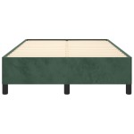 vidaXL Cadru de pat fără saltea verde închis 120x190 cm catifea