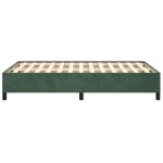 vidaXL Cadru de pat fără saltea verde închis 120x190 cm catifea