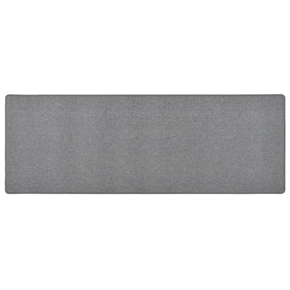 vidaXL Covor traversă, gri închis, 80x250 cm