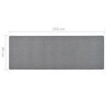vidaXL Covor traversă, gri închis, 80x250 cm vidaXL Covor traversă, gri închis, 80x250 cm