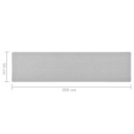 vidaXL Covor traversă, gri deschis, 50x200 cm vidaXL Covor traversă, gri deschis, 50x200 cm