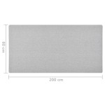 vidaXL Covor traversă, gri deschis, 80x200 cm vidaXL Covor traversă, gri deschis, 80x200 cm
