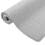 vidaXL Covor traversă, gri deschis, 80x250 cm vidaXL Covor traversă, gri deschis, 80x250 cm