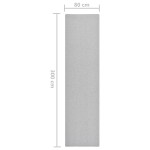 vidaXL Covor traversă, gri deschis, 80x300 cm vidaXL Covor traversă, gri deschis, 80x300 cm