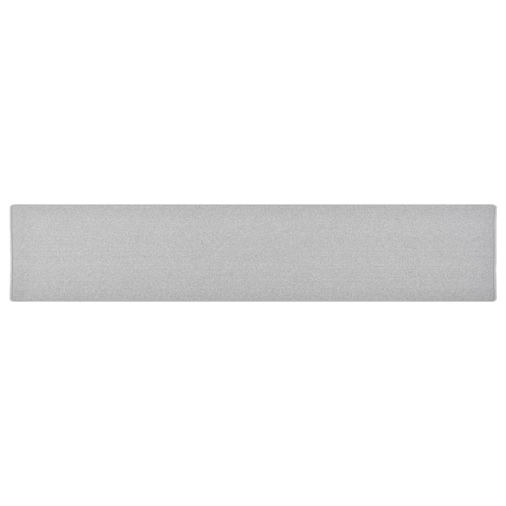 vidaXL Covor traversă, gri deschis, 80x400 cm