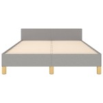 vidaXL Cadru de pat fără saltea țesătură gri deschis 120x190 cm