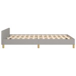 vidaXL Cadru de pat fără saltea țesătură gri deschis 120x190 cm