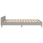 vidaXL Cadru de pat fără saltea țesătură gri deschis 120x190 cm