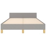 vidaXL Cadru de pat fără saltea țesătură gri deschis 120x190 cm