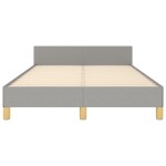 vidaXL Cadru de pat fără saltea țesătură gri deschis 120x190 cm