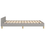 vidaXL Cadru de pat fără saltea țesătură gri deschis 120x190 cm