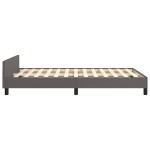 vidaXL Cadru de pat fără saltea gri 120x190 cm piele artificială