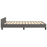 vidaXL Cadru de pat fără saltea gri 120x190 cm piele artificială