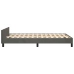 vidaXL Cadru de pat fără saltea Gri închis 120x190 cm catifea vidaXL Cadru de pat fără saltea Gri închis 120x190 cm catifea
