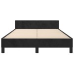 vidaXL Cadru de pat fără saltea Negru 120x190 cm catifea vidaXL Cadru de pat fără saltea Negru 120x190 cm catifea