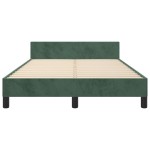vidaXL Cadru de pat fără saltea verde închis 120x190 cm catifea vidaXL Cadru de pat fără saltea verde închis 120x190 cm catifea