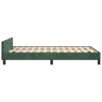 vidaXL Cadru de pat fără saltea verde închis 120x190 cm catifea vidaXL Cadru de pat fără saltea verde închis 120x190 cm catifea