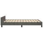 vidaXL Cadru de pat fără saltea Gri închis 120x190 cm catifea vidaXL Cadru de pat fără saltea Gri închis 120x190 cm catifea