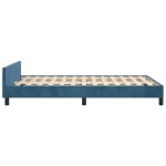 vidaXL Cadru de pat fără saltea albastru închis 120x190 cm catifea