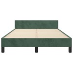 vidaXL Cadru de pat fără saltea verde închis 120x190 cm catifea vidaXL Cadru de pat fără saltea verde închis 120x190 cm catifea