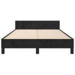 vidaXL Cadru de pat fără saltea Negru 120x190 cm catifea vidaXL Cadru de pat fără saltea Negru 120x190 cm catifea