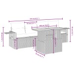 vidaXL Set canapele de grădină cu perne, 5 piese, bej, poliratan vidaXL Set canapele de grădină cu perne, 5 piese, bej, poliratan