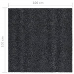 vidaXL Covor traversă de captare a murdăriei, antracit, 100x100 cm vidaXL Covor traversă de captare a murdăriei, antracit, 100x100 cm