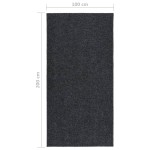 vidaXL Covor traversă de captare a murdăriei, antracit, 100x200 cm vidaXL Covor traversă de captare a murdăriei, antracit, 100x200 cm
