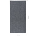 vidaXL Covor de captare a murdăriei, gri, 100x200 cm