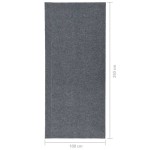 vidaXL Covor de captare a murdăriei, gri, 100x250 cm
