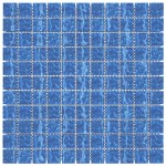 vidaXL Plăci mozaic, 11 buc., albastru, 30x30 cm, sticlă vidaXL Plăci mozaic, 11 buc., albastru, 30x30 cm, sticlă