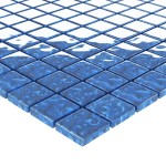vidaXL Plăci mozaic, 11 buc., albastru, 30x30 cm, sticlă vidaXL Plăci mozaic, 11 buc., albastru, 30x30 cm, sticlă
